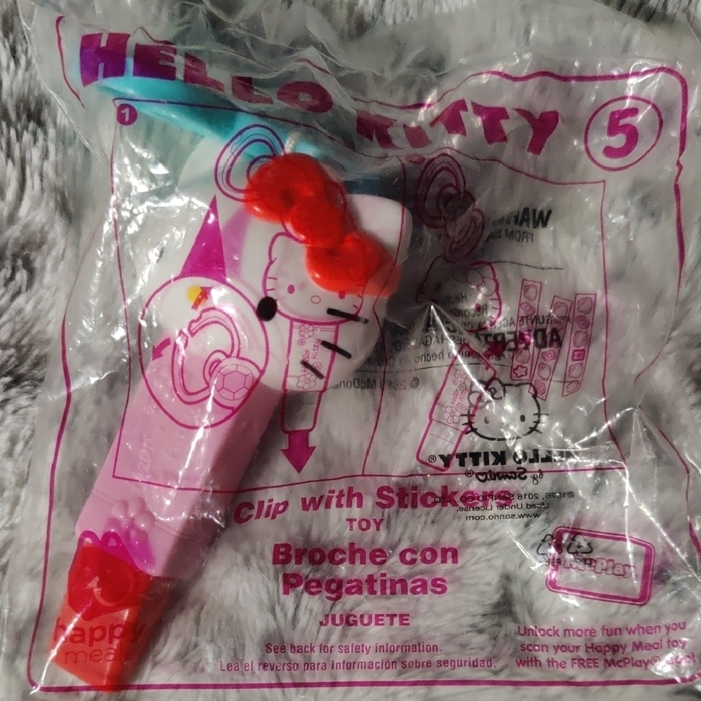 Hello Kitty Clip with Stickers